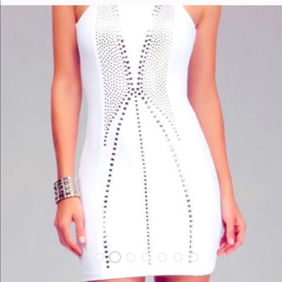 NWTS. Bebe Addiction Studded Dress - Picture 5 of 8